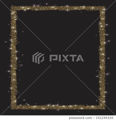 Vertical rectangle glitter Golden frame Vertical rectangle glitter Golden frame 142244326