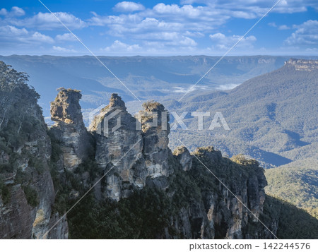 The Three Sisters in the Jamison Valley in the Blue Mountains The Three Sisters in the Jamison Valley in the Blue Mountains 142244576