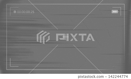 Digital Camera Viewfinder Overlay with Crosshair and Battery Indicator Digital Camera Viewfinder Overlay with Crosshair and Battery Indicator 142244774