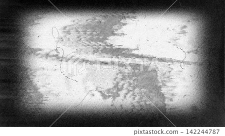 Grunge Distressed Texture Background with Vignette and Film Grain Effect 142244787