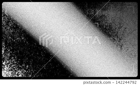Grungy cinematic camera viewfinder overlay with film grain texture Grungy cinematic camera viewfinder overlay with film grain texture 142244792