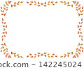 Cute leaf frame (red) 142245024