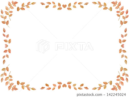 可愛的樹葉相框(紅色) 可愛的樹葉相框(紅色) 142245024
