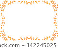 Cute leaf frame (orange) 142245025