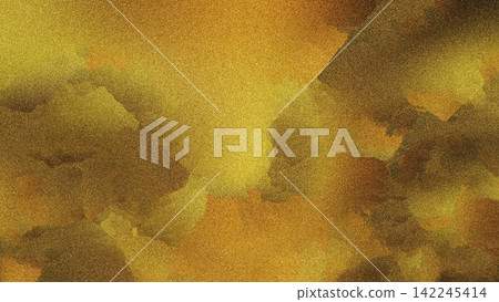 Abstract Grainy Golden Patina Texture Background with Creative Artistic Splashes Abstract Grainy Golden Patina Texture Background with Creative Artistic Splashes 142245414