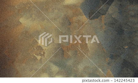 Abstract Grainy Stone and Rusty Metal Texture Background with Camouflage Pattern 142245423