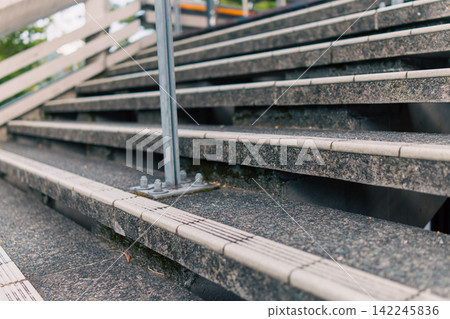 Exterior staircase made of sturdy concrete structure Exterior staircase made of sturdy concrete structure 142245836