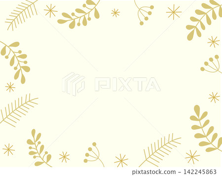 Christmas-themed Scandinavian-style frame illustration material Christmas-themed Scandinavian-style frame illustration material 142245863