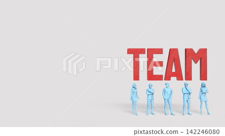 Professional Business Team United for Corporate Success 3d render. Professional Business Team United for Corporate Success 3d render. 142246080
