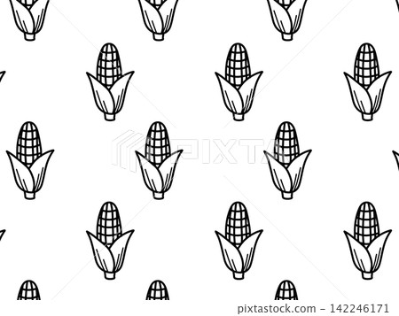 Background illustration of lots of corn on a black background wallpaper. Background illustration of lots of corn on a black background wallpaper. 142246171