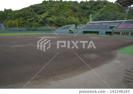 Tenpuku Stadium, a baseball stadium located in Nichinan City, Miyazaki Prefecture Tenpuku Stadium, a baseball stadium located in Nichinan City, Miyazaki Prefecture 142246265