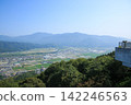 View of Ozu city from Fujiyama Park, Ozu City, Ehime Prefecture. 142246563