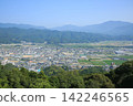 View of Ozu city from Fujiyama Park, Ozu City, Ehime Prefecture. 142246565