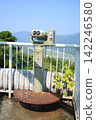 Binoculars placed in the park 142246580