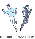 Jumping male and female set 142247446
