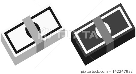 Set of banknote icon illustrations / Money and payday illustration materials Set of banknote icon illustrations / Money and payday illustration materials 142247952