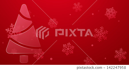 Glossy glassmorphism Christmas design. Glossy glassmorphism Christmas design. 142247958