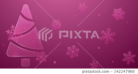 Glossy glassmorphism Christmas design. Glossy glassmorphism Christmas design. 142247960