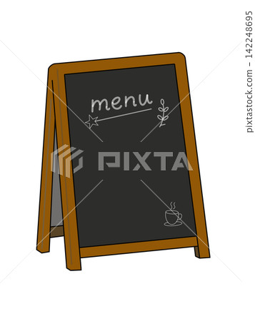 Cafe menu blackboard with space for text Cafe menu blackboard with space for text 142248695