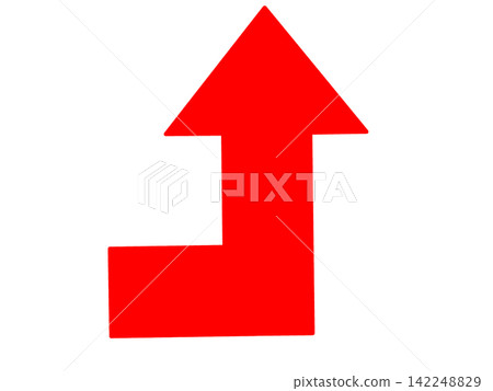 Upward-curving arrow Upward-curving arrow 142248829