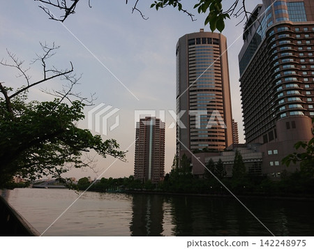 Morning, buildings, and rivers Morning, buildings, and rivers 142248975