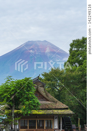 【山梨縣】忍野八海 - 夏日富士山茅屋景觀 【山梨縣】忍野八海 - 夏日富士山茅屋景觀 142249116