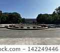 噴泉後方的建築 142249446