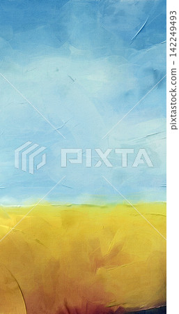 Vibrant Azure and Gold Composition Vibrant Azure and Gold Composition 142249493