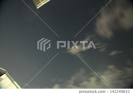 三大流星雨之一,英仙座流星雨(左側的流星)。 三大流星雨之一,英仙座流星雨(左側的流星)。 142249631
