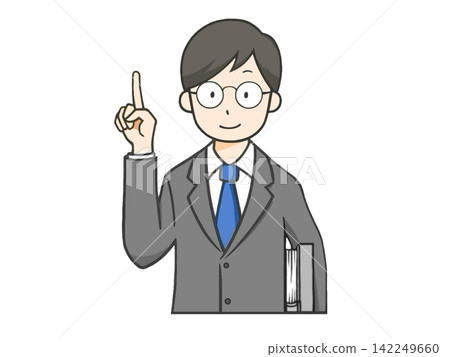 Businessmen who teach important points 142249660
