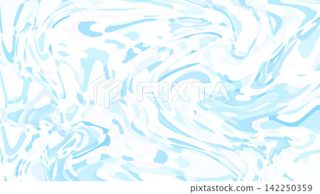 淺藍色和白色大理石圖案以及流暢紋理背景插圖 142250359