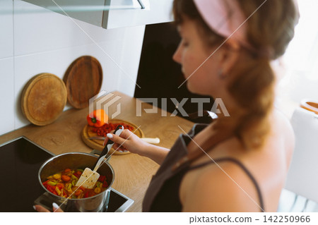 Vegan Organic Bell Pepper Ragout Vegan Organic Bell Pepper Ragout 142250966