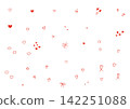 Simple heart hand drawn illustration set 142251088