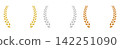 Laurel frame ranking decoration 142251090