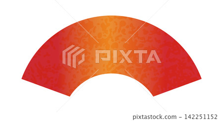 A simple, vermilion, fan-shaped background image. A simple, vermilion, fan-shaped background image. 142251152