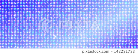 Light blue shining disco party background. Iridescent gradient sparkling glitter sequin texture. Retro discoball mirror mosaic wallpaper. Abstract glowing halftone sparkle backdrop. Vector Light blue shining disco party background. Iridescent gradient sparkling glitter sequin texture. Retro discoball mirror mosaic wallpaper. Abstract glowing halftone sparkle backdrop. Vector 142251758