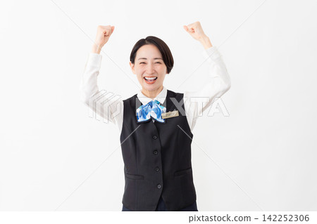 Female receptionist in uniform - Job image Female receptionist in uniform - Job image 142252306