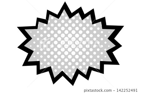 Jagged speech bubble material to emphasize emotions Jagged speech bubble material to emphasize emotions 142252491
