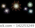 Colorful fireworks light up the summer night sky. 142253249