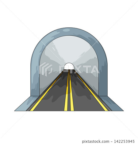 Illustration of Road Tunnel Illustration of Road Tunnel 142253945
