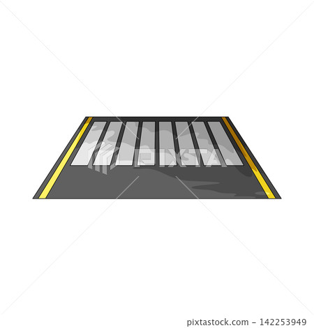 Illustration of Pedestrian Crossing Illustration of Pedestrian Crossing 142253949