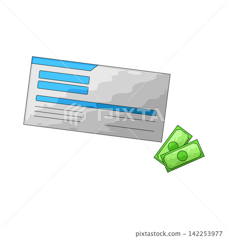 Illustration of Pay Check Illustration of Pay Check 142253977