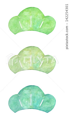 A watercolor illustration of a pine tree. A watercolor illustration of a pine tree. 142254301