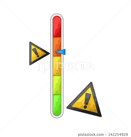 Illustration of Risk Level Illustration of Risk Level 142254929