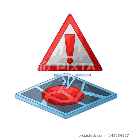 Illustration of Risk Map Illustration of Risk Map 142254937