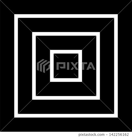Square shape dynamic blend. Futuristic technology element Square shape dynamic blend. Futuristic technology element 142256162