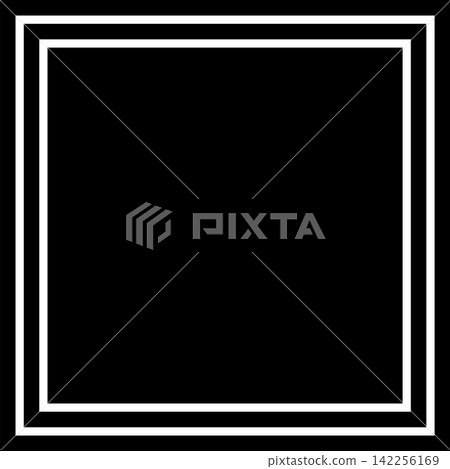 Square shape dynamic blend. Futuristic technology element Square shape dynamic blend. Futuristic technology element 142256169
