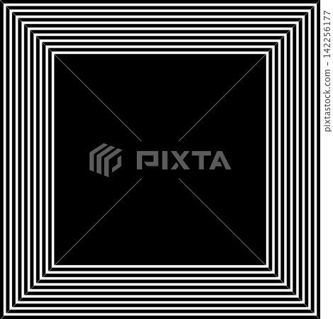 Square shape dynamic blend. Futuristic technology element Square shape dynamic blend. Futuristic technology element 142256177