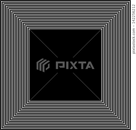 Square shape dynamic blend. Futuristic technology element Square shape dynamic blend. Futuristic technology element 142256212
