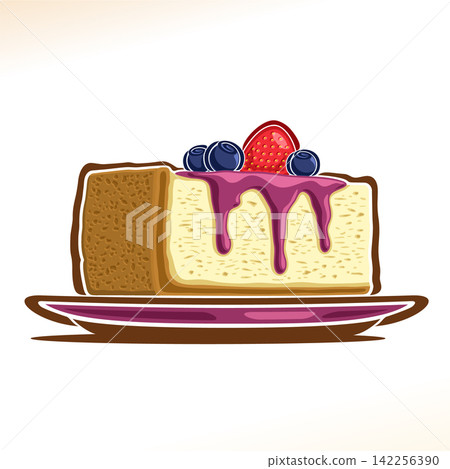 Vector logo for Cheesecake Vector logo for Cheesecake 142256390